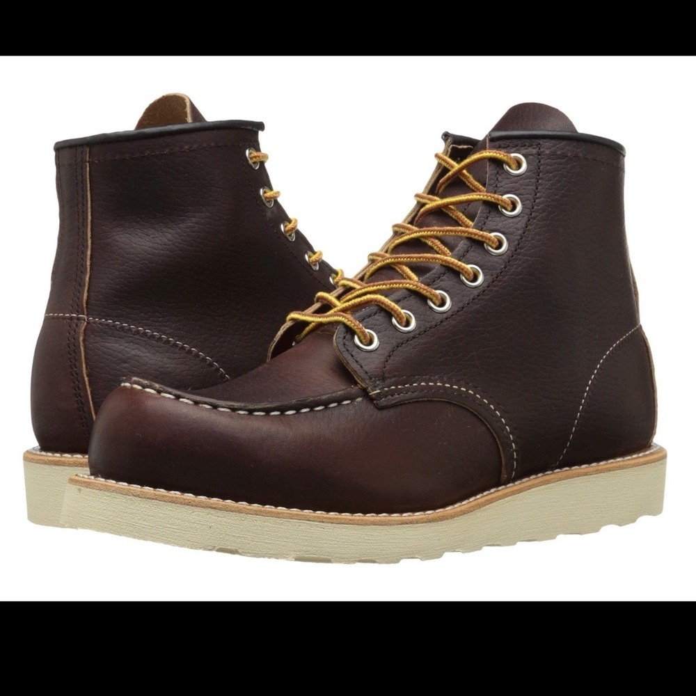 Red Wing 8138 Heritage Mens‎ Brown Leather Moc Toe Work Boots USA Size 12
